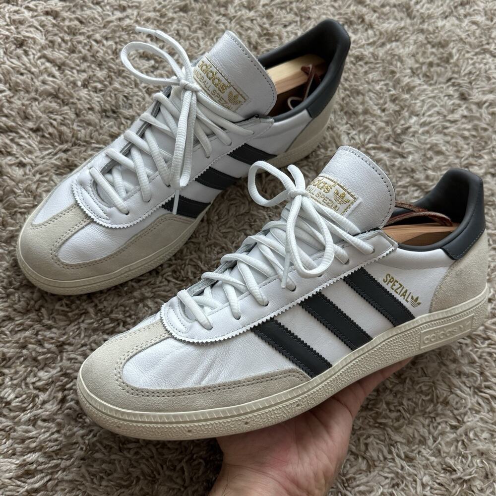 Adidas Handball Spezial Men’s Sneakers Shoes White Grey IF3741 Size 10